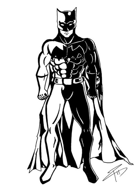 Batman In Black And White By Horriffic On Deviantart