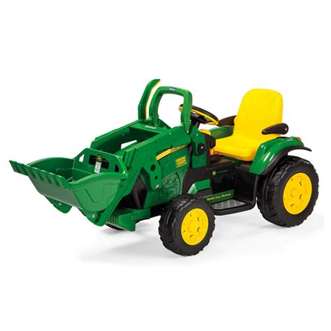 12v John Deere Kids Outdoor Ground Loader Tractor Italian Battery Toys