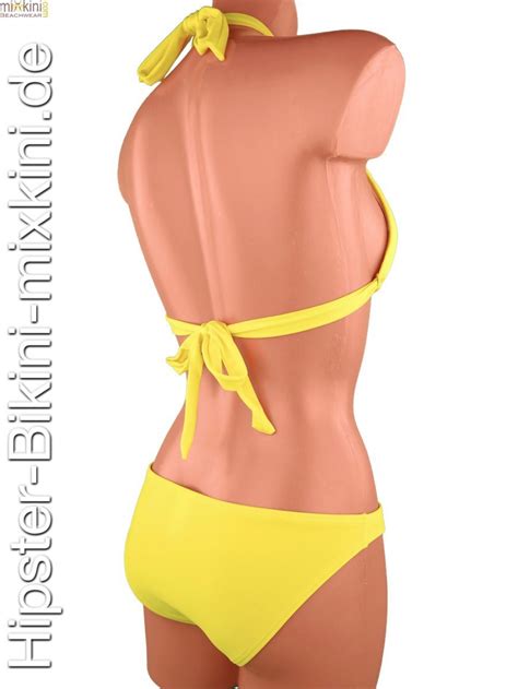 Hipster Bikini Gelb Im Set Mit Sch Nen Oberteilen Mixkini Beachwear