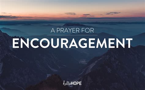 A Prayer For Encouragement Hellohope