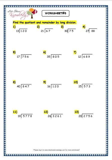Dividing By Two Digit Numbers Worksheet