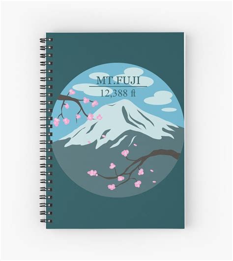 mt-fuji-altitude-spiral-notebook-by-thekohakudragon-spiral-notebook,-notebook,-fuji