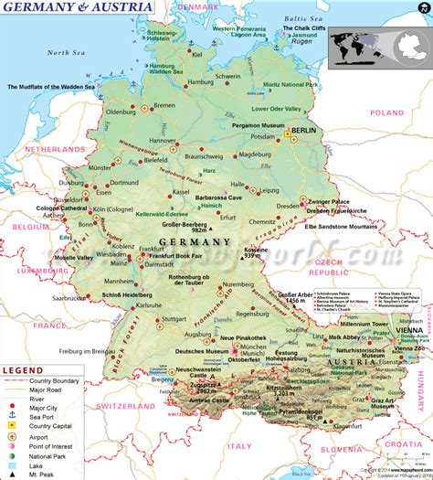 Map Of Germany And Austria Maps Pinterest
