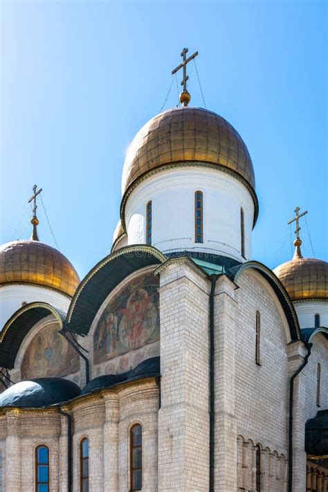 The Dormition Cathedral In Moscow Kremlin Also Known As The Assumption