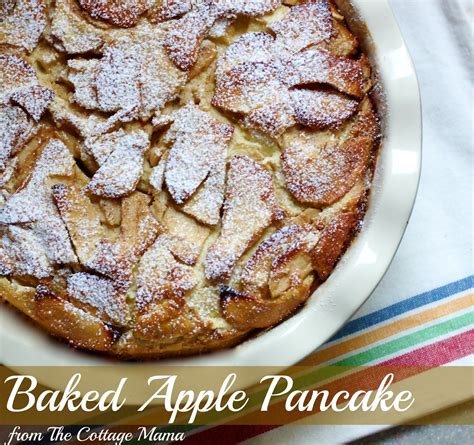 Recipe Baked Apple Pancake The Cottage Mama