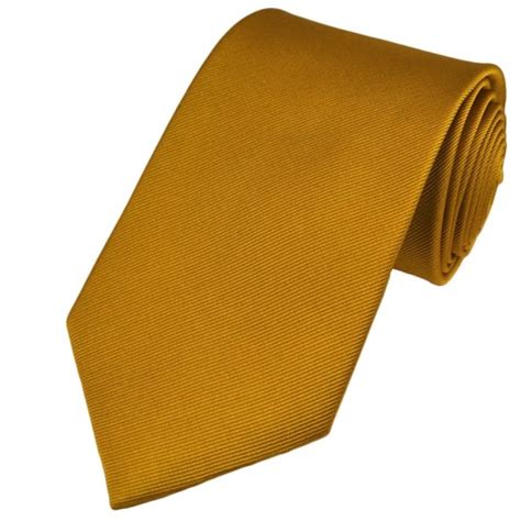 Plain Gold Silk Tie From Ties Planet UK