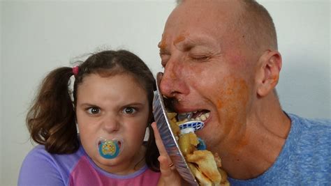 Bad baby real food fight victoria vs annabelle & freak daddy toy freaks family. Bad Baby Victoria vs Crybaby Daddy Toy Freaks Annabelle Hi ...