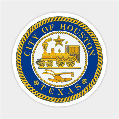 Seal Of Houston Decal Houston Flag Magnet Teepublic