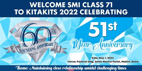 Light Blue Theme Anniversary Tarpaulin Layout And Design In 2023