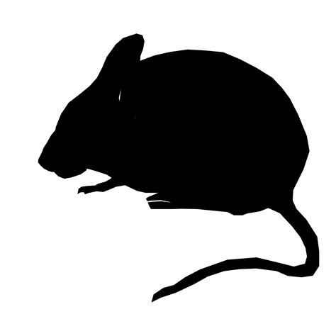 Silhouette Mouse Sitting Free Stock Photo Public Domain Pictures