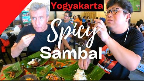 Spicy Sambal Tasting In Yogyakarta Waroeng Ss Special Sambal Indonesia Youtube