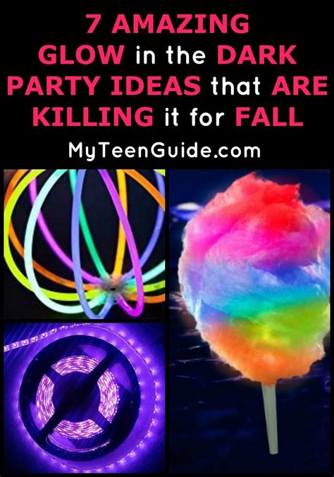 Glow In The Dark Party Ideas That Are Killering It For Fall With Text