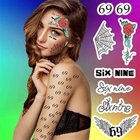 Tekashi 6ix9ine Temporary Tattoos Perfect For Costume Parties And