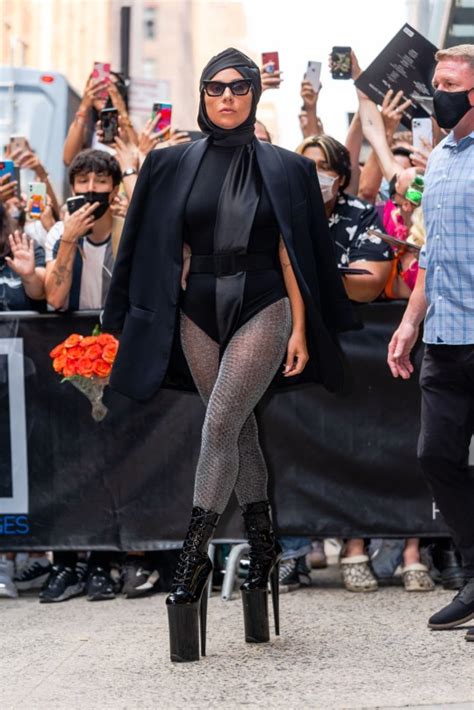 lady gaga is an absolute fashion queen as she dares to wear mega heels metro news