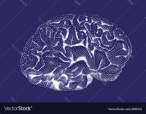 Brain Impulses Thinking Prosess Royalty Free Vector Image