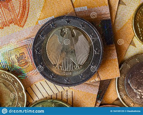 Euro Notes And Coins European Union Stock Image Image Of Bank Mint