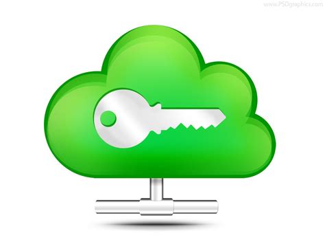 Secure Cloud Storage Icon Psd Psdgraphics