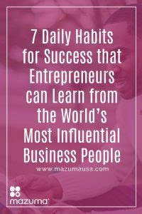 7 Daily Habits for Success that Entrepreneurs can Learn from the World ...