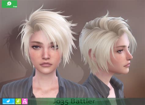 J035 Battler Hair For Females At Newsea Sims 4 Sims 4 Updates