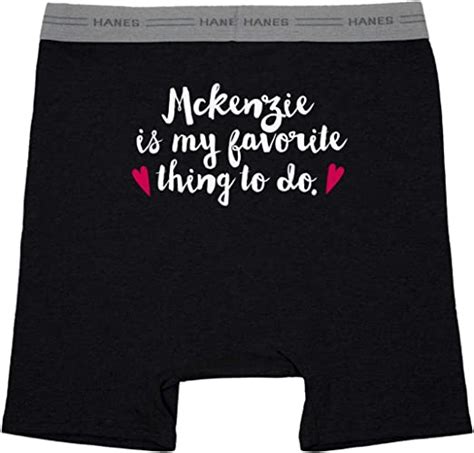 Mckenzie Is My Favorite Thing To Do Underwear Hanes Black