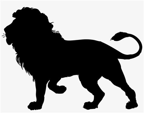 Lion Silhouette Clipart Lion Black Outline 2400x1768 Png Download