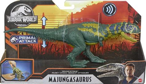 Figura De Acción De Dinosaurio Majungasaurus De Jurassic World Sound Strike Con Acción De Golpe