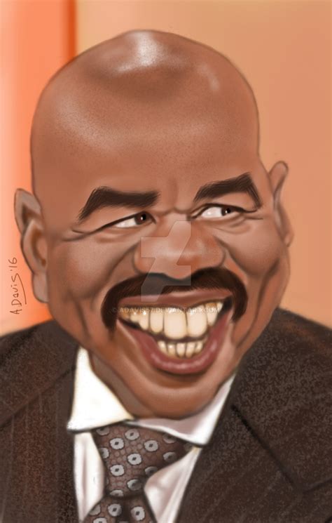 Steve Harvey By Adavis57 Celebrity Caricatures Funny Caricatures