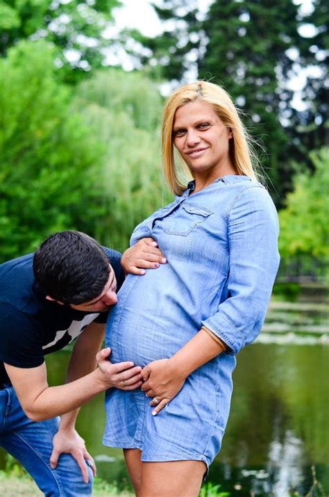 Pregnant Couple Stock Image Image Of Couple Beauty 99600635