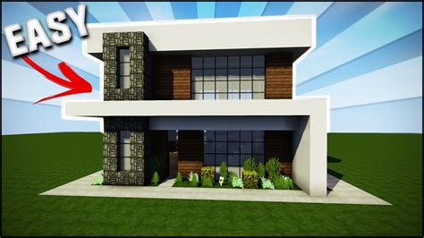 Minecraft rustic house is the easiest of minecraft houses,minecraft rustic house design is the most simple,it looks like a little finger project,minecraft rustic house is made of wood and have a modern. Minecraft House Tutorial: Easy/Simple Modern House - Best House Tutorial - YouTube