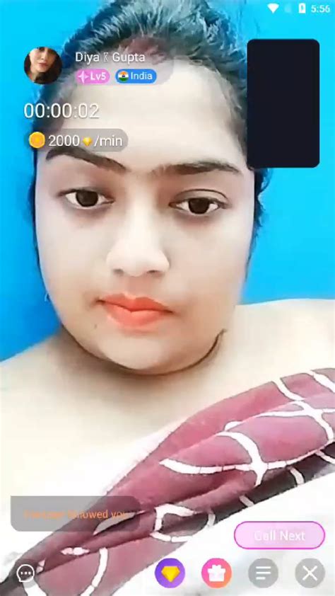 diya gupta showing on chamet live with face