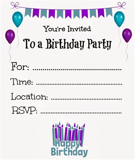 Free Printable Birthday Invitations Online Free Printable Birthday