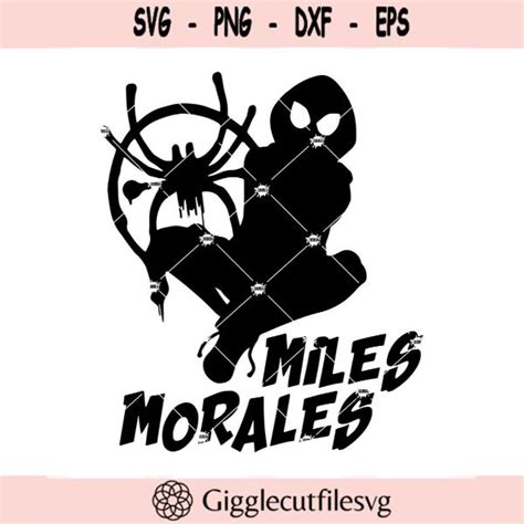 Miles Morales Svg Spider Man Svg Superhero Svg In 2022 Superhero Svg