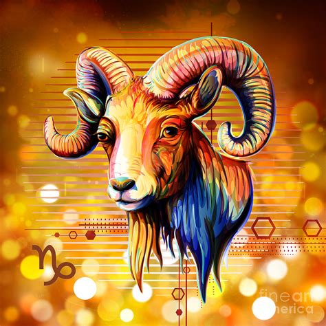 Horoscope Signs Capricorn Digital Art By Peter Awax Pixels