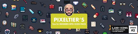 Pixeltiers 16x16 Modern Rpg Icon Pack Pixel Art By Pixeltier