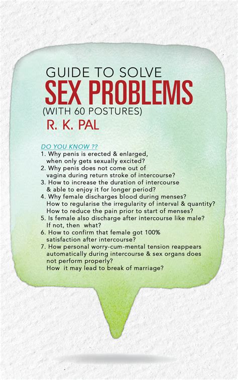 Read Guide To Solve Sex Problems With 60 Postures Online By Rk Pal