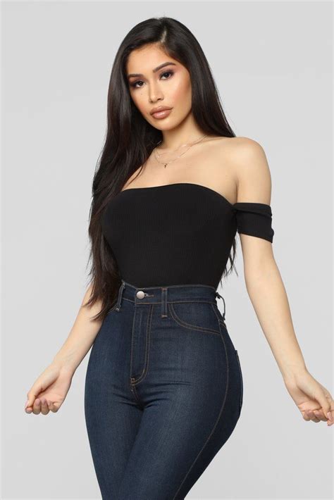 Different This Time Top Black Fashion High Waisted Skinny Jeans