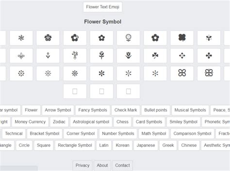 Flower Symbol By Copy And Paste Symbols On Dribbble
