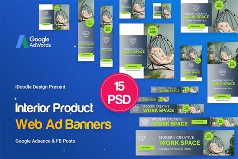 Interior Product Banners Ad Template Psd Banner Ads Banner Web Banner