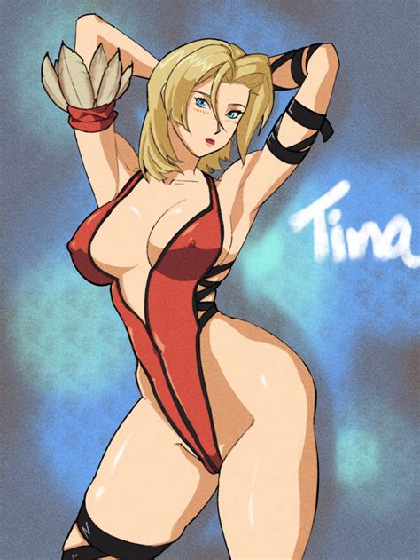 Tina Armstrong Dead Or Alive Tecmo Highres 1girl Blonde Hair
