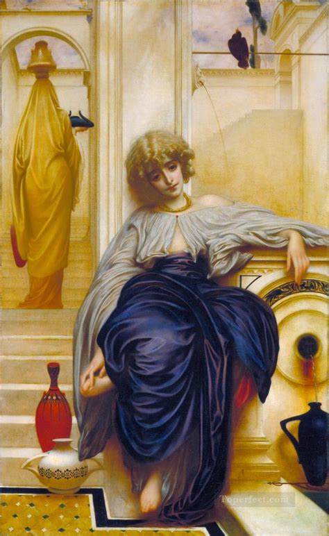 Lieder Ohne Worte Academicism Frederic Leighton Painting In Oil