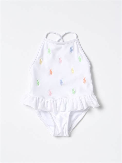 Polo Ralph Lauren Swimsuit For Baby White Polo Ralph Lauren