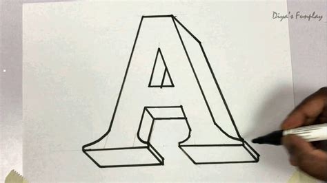 Steps How To Draw 3d Block Letters