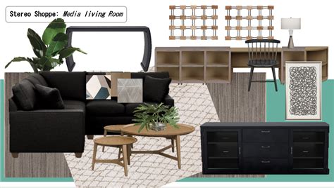 Mid Century Eclectic Media Room Design Is Designed By Myself Using