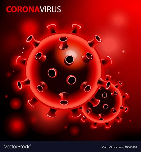 Novel Coronavirus Bacteria Royalty Free Vector Image