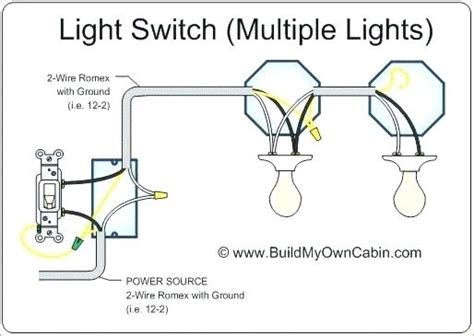 Wiring Diagram For One Switch And Two Lights Artsian