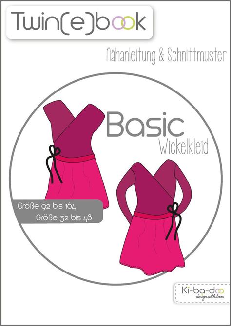Kostenlose bastelbögen als pdf / bastelvorlagen zum ausdrucken » kostenlos als pdf : Twin(e)book Basic Wickelkleid - Schnittmuster und Anleitung als PDF, versandkostenfrei ...
