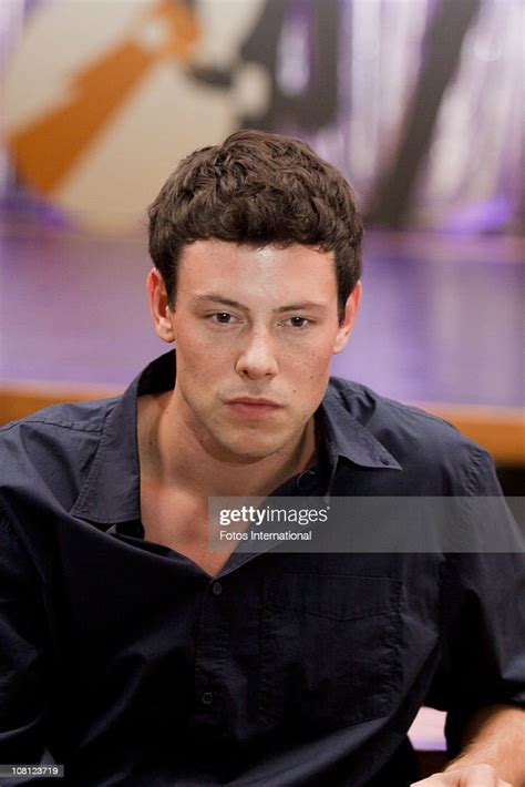 Cory Monteith Poses For A Photo During A Portrait Session At News