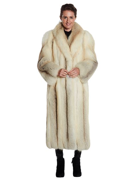 Full Length Golden Isle Fox Fur Coat Womens Fur Coat Large Estate