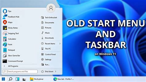 Bringing Back The Old Start Menu And Taskbar To Windows 11 Windows 7