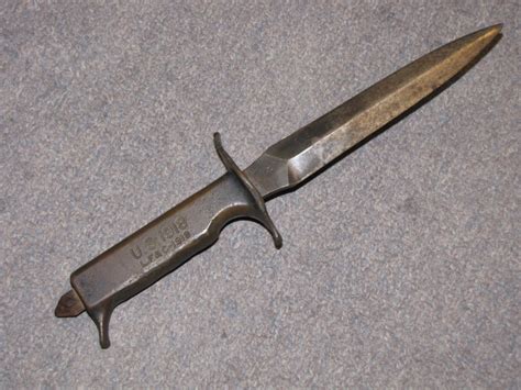 Military Antiques And Museum Uxk 0008 Wwi Us Lfandc 1918 Trench Knife